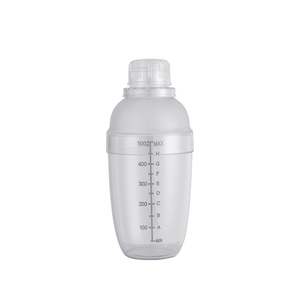 Fábrica de Criação Atacado Estilo Quente Coqueteleira de Plástico Transparente com Escala 500ml 700ml 1000ml Misturador de Bebidas Ferramentas de Bar - Product Image 4
