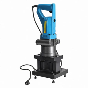 เครื่องตัดเหล็ก JP-60-4มุมเครื่องตัด Arc chamfer มุมไฟฟ้าเครื่องแปรรูปเหล็ก4-in-1 - Product Image 1