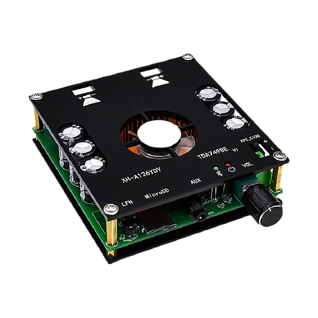 ZYSY XH-A126 160Wx2 Blue Tooth 5.0 Digital Power Amplifier Board Stereo TDA7498E Amplifiers AUX TF AMP Remote Control 12v 24v