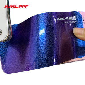 Vinilo Adhesivo para Automóviles Color Azul Camaleón Mate Morado, con Efecto Burbuja Libre - Product Image 4