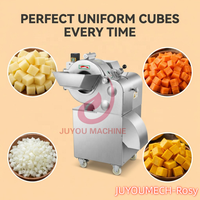 JUYOU Hot Sale Commerciële Groente- en Fruitblokjes Snijmachine Elektrische Automatische Aardappel- en Uiensnijder voor Restaurantgebruik