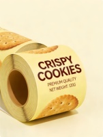 Rollos de Película de Embalaje Personalizados, Duraderos y de Grado Alimenticio, con Sello Adhesivo para Galletas, Gelatina, Aceite de Oliva, Fideos y Ensaladas