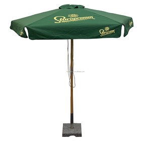 Sombrilla de Playa Plegable Promocional <span class=keywords><strong>Milo</strong></span> Industrial de 105 cm, 350 g/m², Impermeable, de Poliéster, con Inclinación de Acero Inoxidable para Exteriores y Hospitales - Product Image 3