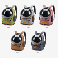 Sac à dos de transport léger et respirant pour animaux de compagnie, pour petits chiens et chats, sac de voyage portable en tissu Oxford avec fenêtre panoramique à bulles