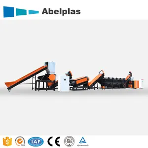 Waste PET/PP/PE/HDPE plastic recycle pellet making machine