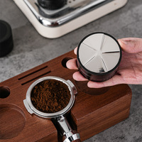 Outil Barista de distribution de café à auto-gravité Presse à poudre de café en acier inoxydable 304 Distributeur de tamper expresso 51/53/58mm