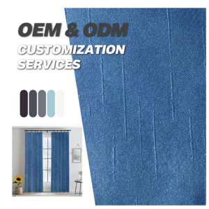 Thiết kế mới nổi sọc Twill vải da lộn thoáng khí màn rèm cho phòng khách phòng ngủ Sản xuất tại Trung Quốc Màu Đen - Product Image 1