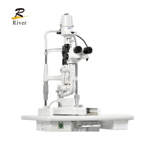 ML-350 옵토메트리아 람파라 드 헨디두라 빔 스플리터 슬릿 램프 5 배율 광학 병원 안과 장비 - Product Image 2