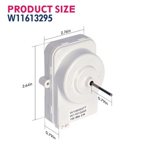 W11613295 <b>Refrigerator</b> Condenser Fan Motor 2.76in x 2.64in x 0.79in 110-120V Electric Plastic Replacement Part - Product Image 1