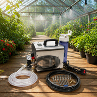 Pompa Kabut Listrik Stainless Steel Tekanan Tinggi Entenco 15.4L 600W dengan Timer Digital dan Selang 260 Meter untuk Pendinginan Luar Ruangan