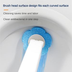 Tek kullanımlık duvara monte tuvalet fırçası PP malzeme banyo aksesuarları için temizleme aracı - Product Image 5