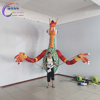 Costume gonflable amusant et polyvalent de marionnette de dragon de dessin animé conçu sur mesure