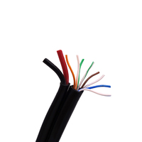 Câble Siamese POE pour Caméra IP CCTV, RJ45 2 Paires + 2x0.5mm², Alimentation et Réseau Cat5e/Cat6 + DC, Ethernet Alimenté