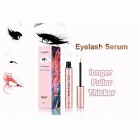 FEG Custom Logo Beauty Cosmetic Liquid Eyelashes Enhancer Eye Lash Grow Private Label 100% Natural Organic Eyelash Growth