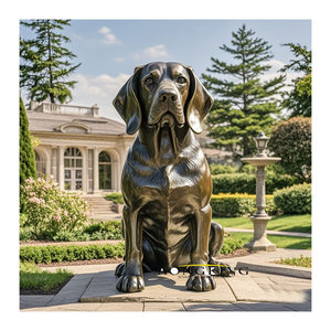 Statua di <span class=keywords><strong>Pitbull</strong></span> in bronzo a grandezza naturale in metallo per arte animale - Product Image 2