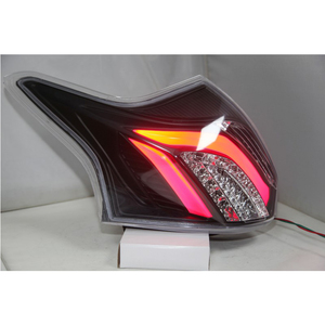 1 paio di luci posteriori a striscia a LED per <span class=keywords><strong>Ford</strong></span> <span class=keywords><strong>FOCUS</strong></span> 2012-2014 lampada posteriore per auto retromarcia luce posteriore per freno di retromarcia luce nera fumo - Product Image 4