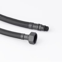 Usine OEM/ODM : Tuyau flexible multifonctionnel moderne et personnalisé en EPDM noir avec gaine tressée en PET DN8 40cm Raffiné