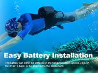Propulseur de plongée intelligent portable à porter à la taille - Outil d'exploration sous-marine léger et durable en métal pour équipement de plongée