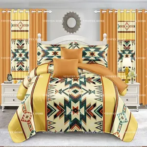 Bedding Sets With Matching Curtains Curtains Sets 2024 New 12 Piece Bedding Bedspread Set And Sheet King Size With Curtain