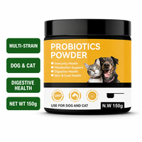 Poudre de probiotiques pour animaux de compagnie, chiens et chats, complément alimentaire pour la santé digestive et intestinale, prébiotique multi-souches, soin naturel de l'immunité, de la peau et du pelage, 150g