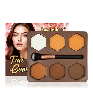 Paleta de Corrector en Polvo de 6 Tonos, Resistente al Agua, Control de Grasa, Larga Duración, para Maquillaje Facial Diario de Mujeres - Product Image 5