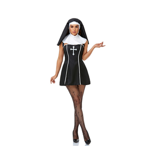 ชุดคอสเพลย์แม่ชีสำหรับนักบวชเครื่องแต่งกายแม่ชีชุดพระพระพระสำหรับวันฮาโลวีน - Product Image 4