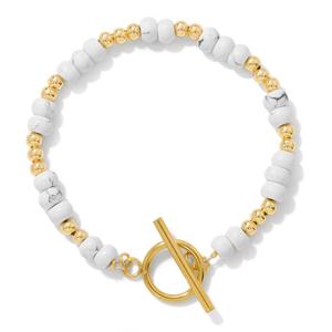 <span class=keywords><strong>Bracelet</strong></span> en perles de pierre naturelle avec fermoir OT en acier inoxydable plaqué or 18 carats, bijoux minimalistes haut de gamme, cadeau d'anniversaire pour maman - Product Image 6