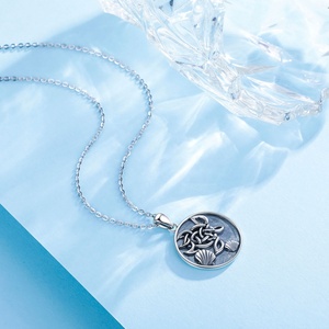 Isunni joyería S925 <span class=keywords><strong>de</strong></span> plata esterlina Vintage oxidado relieve <span class=keywords><strong>Mar</strong></span> Céltico diseño <span class=keywords><strong>de</strong></span> tortuga damas COLLAR COLGANTE - Product Image 3