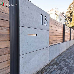 แผ่นคอนกรีตกันน้ำแผ่นผนังคอนกรีตสำเร็จรูปแผ่นฉนวนไฟเบอร์สำหรับตกแต่งภายในภายนอก - Product Image 2