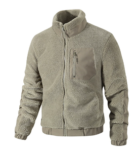Abrigo de Piel de Cordero para <span class=keywords><strong>Hombre</strong></span> en Otoño e Invierno, con Cuello Alto, Tejido de Forro <span class=keywords><strong>Polar</strong></span>, Estilo Casual, Nuevo Modelo para Exportación - Product Image 6