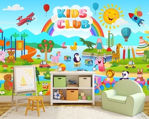 <span class=keywords><strong>Carta</strong></span> <span class=keywords><strong>da</strong></span> <span class=keywords><strong>Parati</strong></span> Murale 3D Grande con Stampa di <span class=keywords><strong>Animali</strong></span>, Moderna e Impermeabile, per Camerette di Bambini e Ragazzi, Facile <span class=keywords><strong>da</strong></span> Applicare - Product Image 1