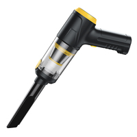 Mini aspirateur portatif pour voiture, aspiration 19500Pa, moteur sans balais, aspirateur sans fil portable 4 en 1