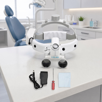 Lampe Loupe Dentaire VG-DL07 à LED, Lampe Frontale à Luminosité Réglable pour Laboratoire Dentaire et Chirurgie