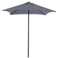 Ensemble de salle à manger pliant d'extérieur moderne en métal et fer, imperméable et durable, 4 places, avec table en verre et tissu polyester, pour cour, parc, hôtel