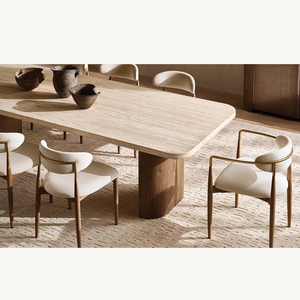 Cream Style <strong>Retro</strong> High-end Restaurant <strong>Chairs</strong> Light Luxury Creative Backrest <strong>Chairs</strong> Armrest Modern <strong>Dining</strong> <strong>Chair</strong> - Product Image 5