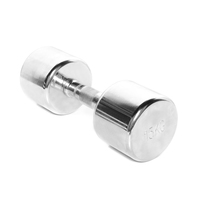 Ensemble d'haltères de musculation en acier chromé durable de 80 lb, antidérapant, pour usage domestique et commercial, unisexe, logo personnalisé disponible