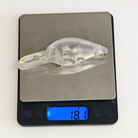 OEM Blanks de leurres crankbait non peints 95mm 18g, flottants, pour plongée profonde, avec sonnette, leurres durs pour peinture personnalisée DIY