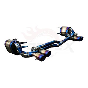 ท่อไอเสียวาล์วทรอนิกส์ Vortex Titanium สีฟ้าไหม้ สำหรับรถ Porsche 911 Carrera 997.1 997.2 ปี 2005-2012 - Product Image 5