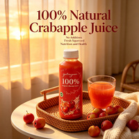 YuTangYuan Haitang Crabapple 100% Gemengde Puree Fruit Sap ISO HACCP HALAL Gecertificeerd Op Maat Gefilterd Natuurlijke Smaak 300ml OEM