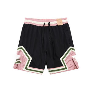 شورت رياضي رجالي من البوليستر 100٪ خفيف الوزن وقابل للتنفس للتدريب في صالة الألعاب الرياضية بنمط شخصيات أمريكية لكرة السلة - Product Image 2