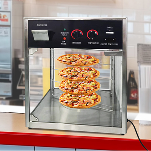 Garantía de calidad Acero inoxidable 220V Calentador de exhibición de comida de <span class=keywords><strong>buffet</strong></span> eléctrico Calentador de <span class=keywords><strong>pizza</strong></span> giratorio - Product Image 2