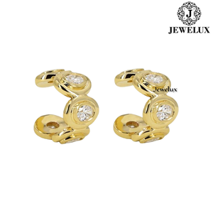Good Quality Natural VVS Diamond <b>Stud</b> Earrings 925 Sterling <b>Silver</b> Rhodium Plated IGI Certified Trendy Wedding for Parties Gifts - Product Image 1