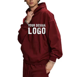 Sudadera con Capucha Extra Grande para Hombre, de Alta Calidad, 430 g, Hombros Caídos, Color Sólido, Bordado Personalizado, Tallas Grandes - Product Image 2