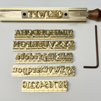 Kit de Machine de Marquage à Chaud Personnalisé en Laiton pour Cuir, Moule à Estamper, Emosseur, Timbres en Métal, Chiffres et Lettres de l'Alphabet