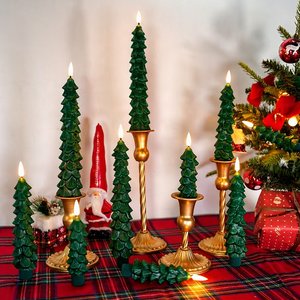 Nuevas Velas <span class=keywords><strong>LED</strong></span> Cónicas para Árbol de Navidad 2026 con Control Remoto de 10 Teclas, Velas Electrónicas para Árbol de Pino, Luz Ambiental Navideña, Decoración, Venta al por Mayor de Fábrica - Product Image 1