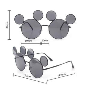 Nuovi <span class=keywords><strong>Occhiali</strong></span> da Sole Divertenti UV400 a Quattro Occhi Rotondi Unisex, <span class=keywords><strong>Occhiali</strong></span> Hip-hop per Feste e Spettacoli - Product Image 6