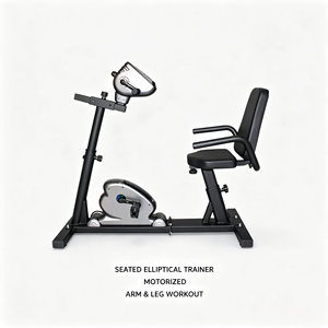 Máquina Elíptica Motorizada de Doble Pedal con Asiento, Entrenador de Brazos y Piernas, Equipo de Fitness <span class=keywords><strong>para</strong></span> Personas <span class=keywords><strong>Mayores</strong></span> - Product Image 3
