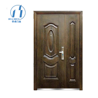 Porte double de sécurité extérieure en acier inoxydable pare-balles ZHOULV pour maison