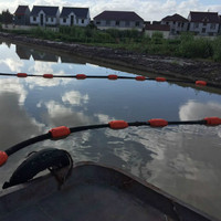 Ponton flottant rempli de mousse, ponton en HDPE, flotteurs de tuyaux, bouées marines vertes et oranges, flottabilité de 35 kg