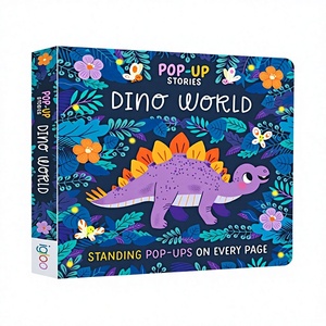 Histoires Pop-Up Dino World, livre d'images éducatif en carton 3D pour enfants, matériel de lecture parent-enfant, modèle 9781836503118 - Product Image 1